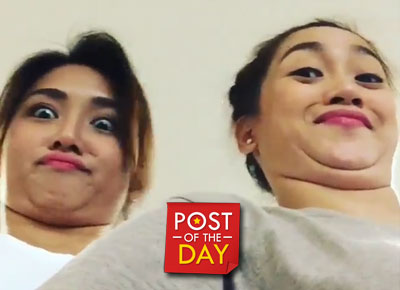 Kathryn and Pamu, chubby friends!