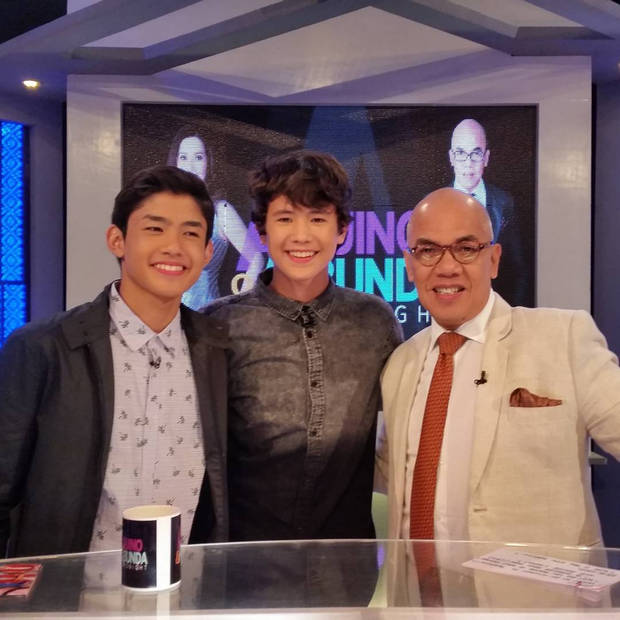 2 Teen idols with Boy Abunda on Aquino and Abunda Tonight JK Labajo Grae Fernandez.jpg