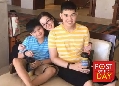 Kris Aquino and sons arrive in the PH