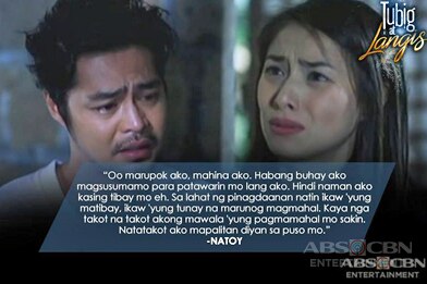 Mga linya ng pagsusumamo ni Natoy kay Irene