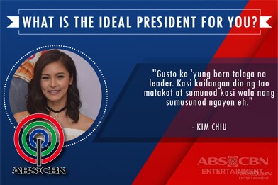 Ang ideal President para sa Kapamilya stars