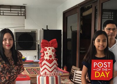 Claudine Barretto and Raymart Santiago together to celebrate Sabina’s 13th birthday