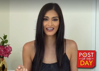 Pia Wurtzbach does the “Eat it or Wear it” challenge