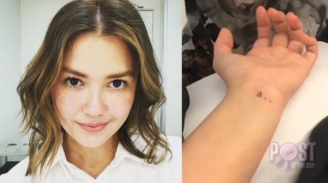 Angelica Panganiban Gets A Tattoo Push Com Ph Your Ultimate Showbiz Hub