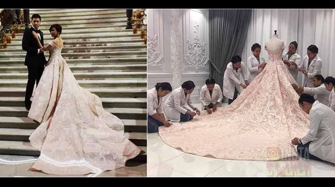 Look Vicki Belo S Elegant Wedding Gown Push Com Ph Your