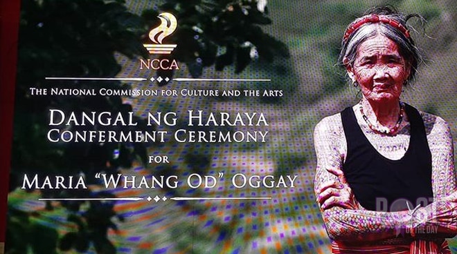 Kalinga Tattoo Artist Apo Whang Od Is Officially A National Artist Push Com Ph Your Ultimate Showbiz Hub