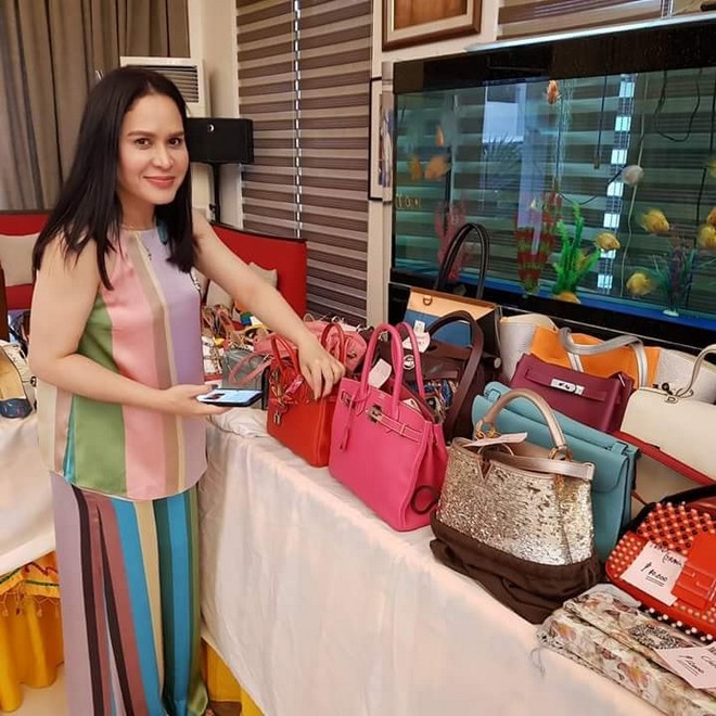 designer bag and shoes garage sale