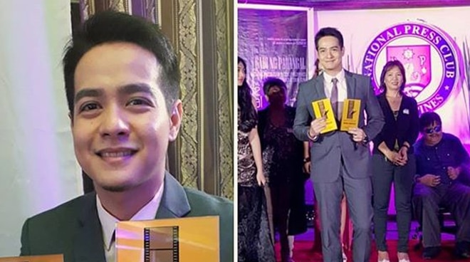 Hero Angeles wins Best Male Personality at Inding-Indie Film Festival