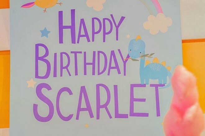 Wow It S Rawr Ing 3rd Birthday For Scarlet Snow Belo Push Com