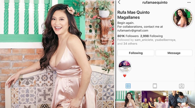Instagram Ni Rufa Mae Quinto Nabawi Na Mula Sa Hacker Push