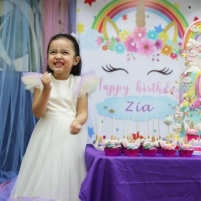 LOOK Zia Dantes’s unicorn and princessthemed birthday party PUSH