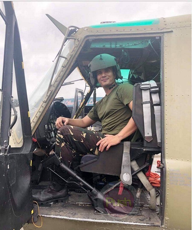 LOOK Airman Ejay Falcon during his training as an army reservist for