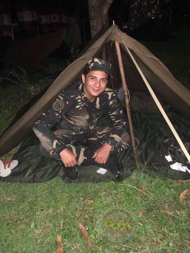 LOOK Airman Ejay Falcon during his training as an army reservist for