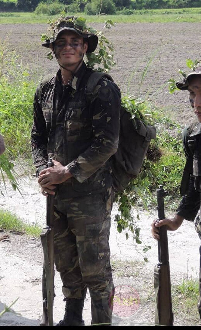 LOOK Airman Ejay Falcon during his training as an army reservist for