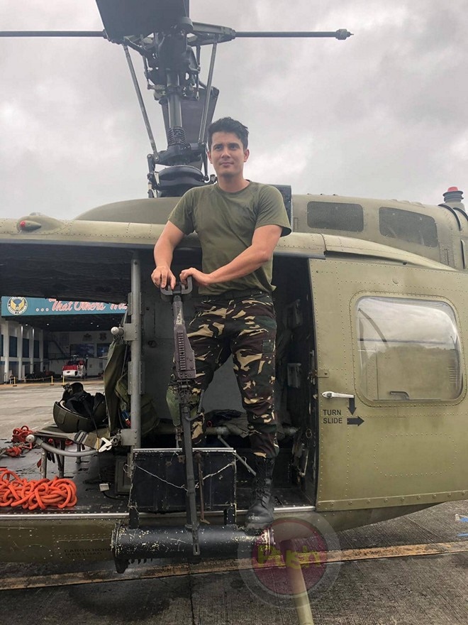 LOOK Airman Ejay Falcon during his training as an army reservist for