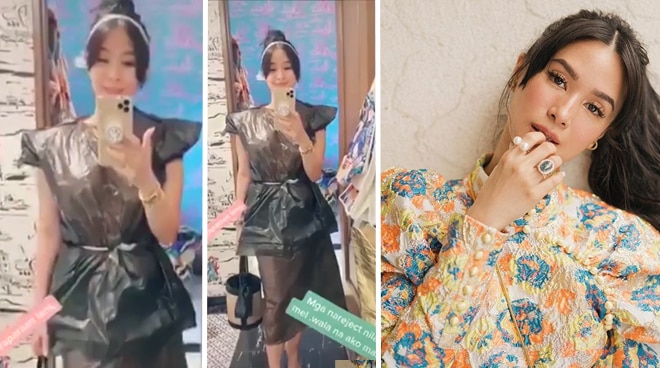 Heart Evangelista Turns Trash Bag Into A Fashionable Dress And