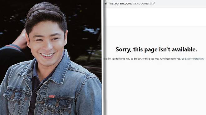 Coco Martin Deactivates Instagram Account Push Com Ph Your Ultimate Showbiz Hub