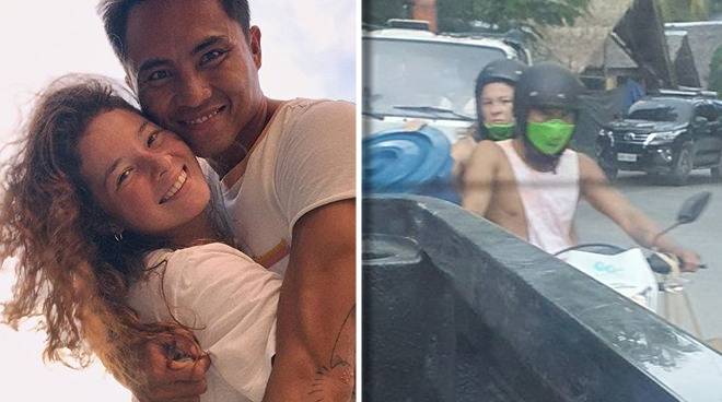 "Photo of Andi Eigenmann back riding a motorcycle while ...