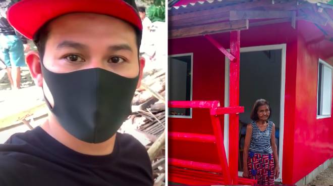 Marcelito Pomoy gifts old lady with no family a new house ...