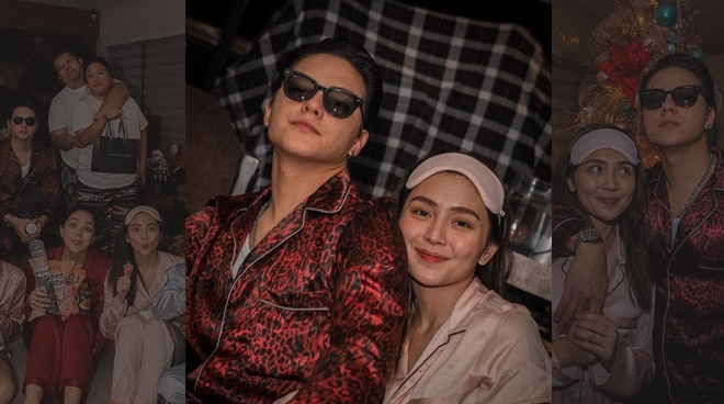 See Scenes From Kathniel And Squad S Slumber Themed Christmas Party Push Com Ph Your Ultimate Showbiz Hub slumber themed christmas party